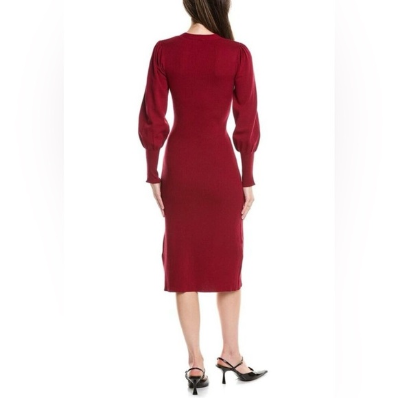 Nanette Lepore Cable Front Long Sleeve Sweater Dress - Picture 3 of 12